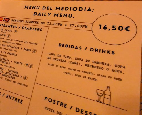 Menu photo 2 Julivert Meu Barcelona, B Menu photo 2 Julivert Meu Barcelona, B