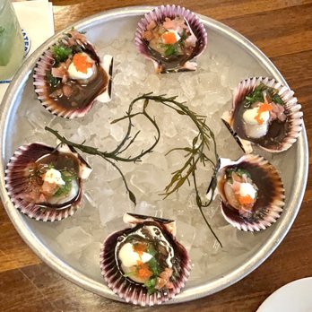 Bluewater Grill - Ponzu sashimi sea scallops. Must try if you like scallops! - Seafood Near Me - Avalon, California Bluewater Grill - Ponzu sashimi sea scallops. Must try if you like scallops! - Seafood Near Me - Avalon, California