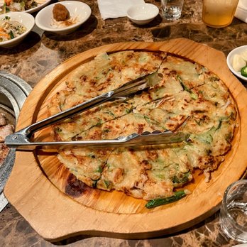 Tree Garden Korean Restaurant - Seafood pancake. Meh. - Korean Near Me - Houston, Texas Tree Garden Korean Restaurant - Seafood pancake. Meh. - Korean Near Me - Houston, Texas
