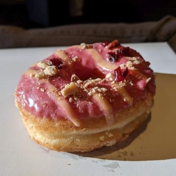 Nomad Donuts - 11/12/23 Cranberry Orange Almond Donut - Donuts Near Me - San Diego, California Nomad Donuts - 11/12/23 Cranberry Orange Almond Donut - Donuts Near Me - San Diego, California