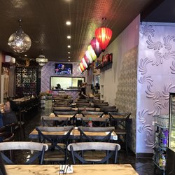 District 3429 - A look at the interior facing the back of the restaurant.