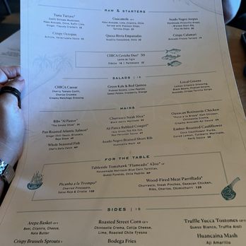 Chica Miami - Menu - Latin American Near Me - Miami, Florida