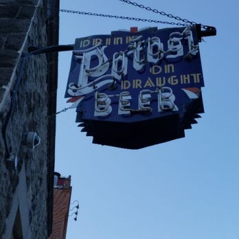 Potosi Brewing Co - Sign outside a restaurant - Breweries Near Me - Potosi, Wisconsin