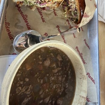 La Panadería Bakery Café - Carnitas sandwich - Cafes Near Me - San Antonio, Texas