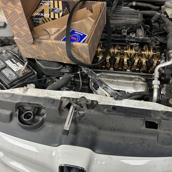 Hartley Auto Service - TIMING BELT AND WATER PUMP KIT ON A HONDA CIVIC - Auto Repair Near Me - Pelham, Alabama Hartley Auto Service - TIMING BELT AND WATER PUMP KIT ON A HONDA CIVIC - Auto Repair Near Me - Pelham, Alabama
