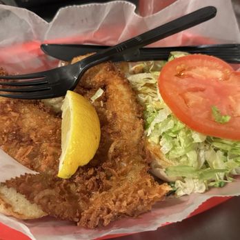 Dune Dog Cafe - Coconut Crusted Grouper Sandwich $16 10/10 - Seafood Near Me - Stuart, Florida