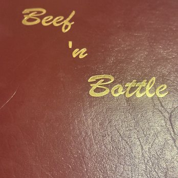 Beef 'N Bottle - Menu cover - Steakhouses Near Me - Charlotte, North Carolina