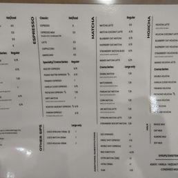 Soft opening menu, 6.19.2026 Soft opening menu, 6.19.2026