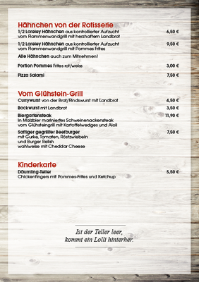 Menu photo 5 Loreley Original Panorama Terrasse St. Goarshausen, RP