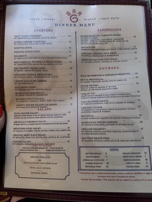 Menu photo 1 Bar Six New York, NY