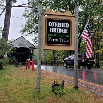 Covered Bridge Farm Table - Roadside signage - American Near Me - Campton, New Hampshire Covered Bridge Farm Table - Roadside signage - American Near Me - Campton, New Hampshire