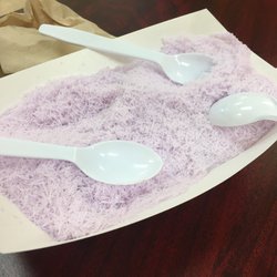 Bubble Cafe - Taro milk snow. So tasty!