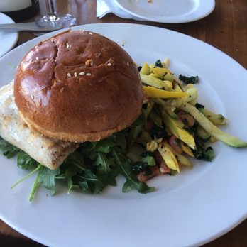 Bluewater Boathouse Seafood Restaurant Coronado - Amazing Grilled Mahi Mahi Sandwich - Seafood Near Me - Coronado, California