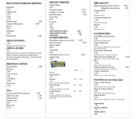 Menu photo 6 Rx Brew Coffee & Donuts Weatherford, OK