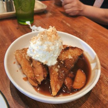 Heirloom Kitchen - Peach Pie French Toast - Burgers Near Me - Stockton, California Heirloom Kitchen - Peach Pie French Toast - Burgers Near Me - Stockton, California