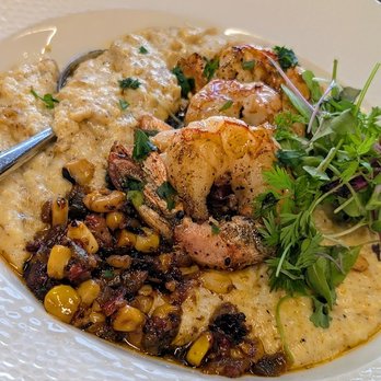 Maynard's - The Shrimp & Grits was a special that was packed with flavor. Small portion but huge deliciousness! - New American Near Me - Silverdale, Washington