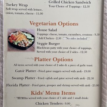 The Chomp House Grill - Menu - December 2025 - Burgers Near Me - Kenansville, Florida The Chomp House Grill - Menu - December 2025 - Burgers Near Me - Kenansville, Florida