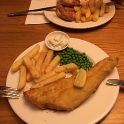 Lady Nairne Beefeater Restaurant - Not very exciting-looking cod & chips. Tasty though