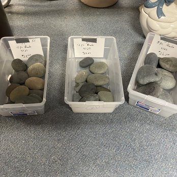 Southwind Antique Mall - Three boxes of everyday landscape type rocks, priced 8/$26.50, 12/$22.50, & 11/$25.00. - Shopping Centers Near Me - Colby, Kansas