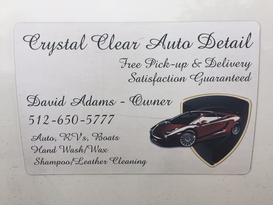 Crystal Clear Auto Detail