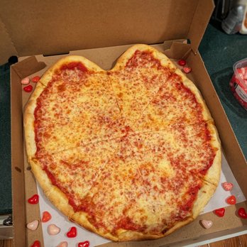 Pizza Amore - a heart shaped cheese pizza in a box - Pizza Near Me - Nanuet, New York