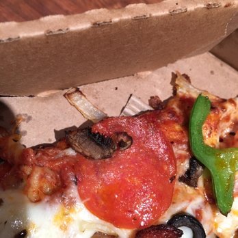 Round Table Pizza - Despite the shady attempt to pick off the mushrooms by two employees after the pizza was cooked they missed a lot. - Pizza Near Me - Palo Alto, California Round Table Pizza - Despite the shady attempt to pick off the mushrooms by two employees after the pizza was cooked they missed a lot. - Pizza Near Me - Palo Alto, California