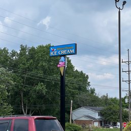 Main sign from the road Main sign from the road