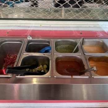 Kiko's Place restaurant - Salsa bar with half the items missing - Tacos Near Me - San Diego, California Kiko's Place restaurant - Salsa bar with half the items missing - Tacos Near Me - San Diego, California