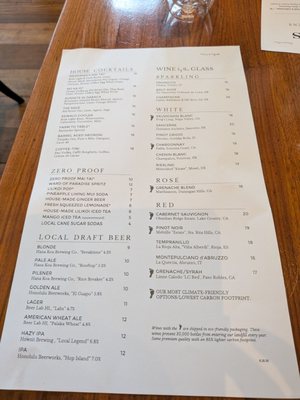 Menu photo 4 Merriman's Honolulu Honolulu, HI Menu photo 4 Merriman's Honolulu Honolulu, HI