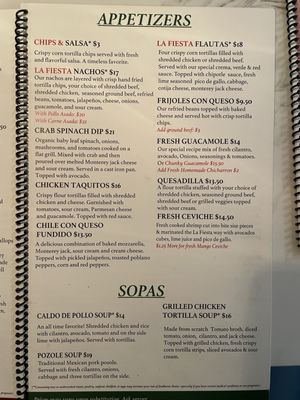 Menu photo 3 La Fiesta On Main Vancouver, WA