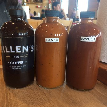 Killen's Barbecue - Their sauces: the tangy and sweet were good - Barbeque Near Me - Pearland, Texas