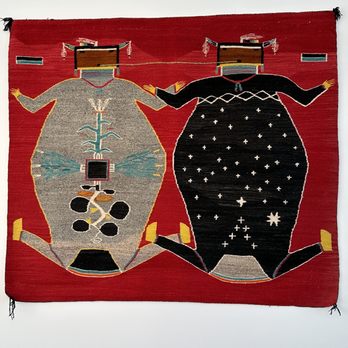 Affeldt Mion Museum - Mother Earth Father Sky sand-painting weaving...beautiful! - Art Museums Near Me - Winslow, Arizona