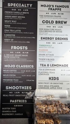 Menu photo 7 Mojo Coffee Cedar Park, TX