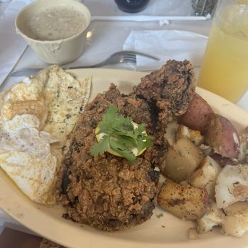 Milk and Honey - Fried steak with eggs and potatoes - Breakfast & Brunch Near Me - McDonough, Georgia Milk and Honey - Fried steak with eggs and potatoes - Breakfast & Brunch Near Me - McDonough, Georgia