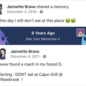 Kelly's Cajun Grill - My post from years ago of me telling everyone I found a roach in my food! - Cajun/Creole Near Me - Houston, Texas Kelly's Cajun Grill - My post from years ago of me telling everyone I found a roach in my food! - Cajun/Creole Near Me - Houston, Texas
