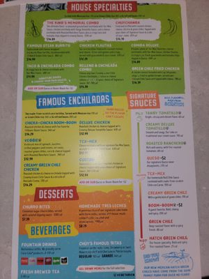 Menu photo 2 Chuy's Austin, TX