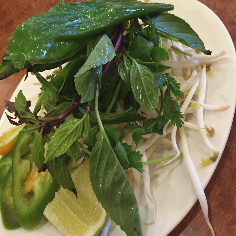 Pho So 1 - Condiments to go with #14 (pho with brisket) - Vietnamese Near Me - Simi Valley, California