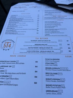 Menu photo 1 Taverna 54 Lambertville, NJ