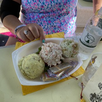 Cabbage Key - Shrimp salad with potato salad & cole slaw - Coffee & Tea Near Me - Pineland, Florida Cabbage Key - Shrimp salad with potato salad & cole slaw - Coffee & Tea Near Me - Pineland, Florida