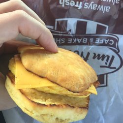 Tim Hortons - The egg and cheese biscuit!