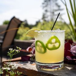 Turtle River Chophouse - Spicy Margarita:
El Jimador Tequila, fresh squeezed lime and lemon juice, jalapeno simple syrup.