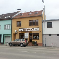 Restaurace "U Stira" - Front of restaurant. Entrance in the middle.