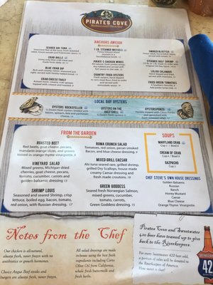 Menu photo 7 Pirates Cove Galesville, MD