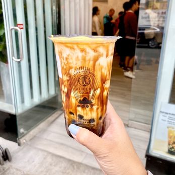 Tiger Sugar - Brown Sugar Boba Milk with Cream Mousse - Bubble Tea Near Me - New York, New York Tiger Sugar - Brown Sugar Boba Milk with Cream Mousse - Bubble Tea Near Me - New York, New York