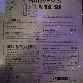 Harvey's Wineburger - Menu - Burgers Near Me - Phoenix, Arizona Harvey's Wineburger - Menu - Burgers Near Me - Phoenix, Arizona