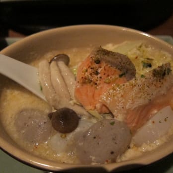 Wakuriya - Feb 2008 - Hot Dish: Tasmanian ocean trout and Hokkaido hotate no tounyu-miso nabe - Japanese Near Me - San Mateo, California Wakuriya - Feb 2008 - Hot Dish: Tasmanian ocean trout and Hokkaido hotate no tounyu-miso nabe - Japanese Near Me - San Mateo, California