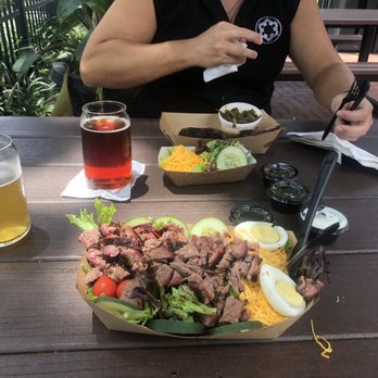 This Little Piggy - Salad with brisket - Barbeque Near Me - Winter Garden, Florida This Little Piggy - Salad with brisket - Barbeque Near Me - Winter Garden, Florida