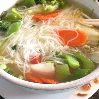 SEA Restaurant - Vegetable Pho in chicken broth with extra noodles. - Vietnamese Near Me - Rochester, New York SEA Restaurant - Vegetable Pho in chicken broth with extra noodles. - Vietnamese Near Me - Rochester, New York