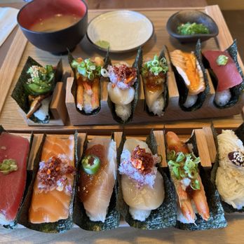 Oh Banzai - A pic of the lunch special plus one extra hand roll each - Japanese Near Me - Gardena, California Oh Banzai - A pic of the lunch special plus one extra hand roll each - Japanese Near Me - Gardena, California