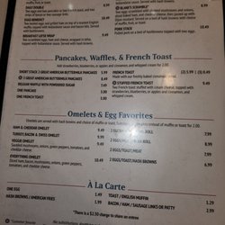 Borgen's Cafe - Breakfast menu